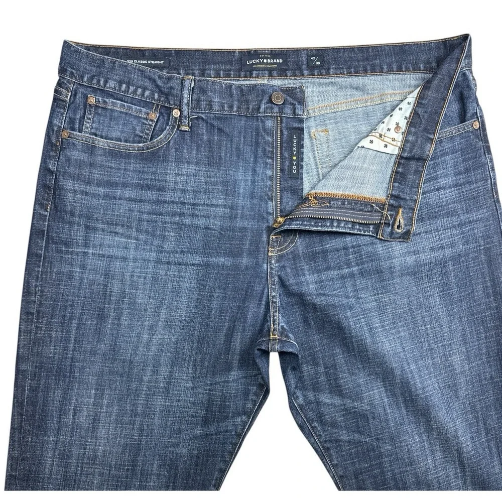 Lucky Brand Men's 329 Classic Straight Leg Jeans Size 42x30 – Stretch Denim, Mid
